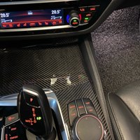 Accesorios Decorativos Interiores de Fibra de Carbono Seca, Juego Completo de 9 Piezas para BMW Serie 5 G30, Volante a la Izquierda