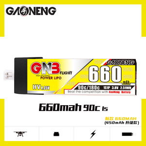 GAONENG GNB 1S 3.8V HV 660MAH 90C Plastic Head PH2.0 Connector LiPo <b>Battery</b> FPV NanoHawk Upgraded From 650MAH 60C - Product Image 2