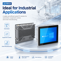 Computadora Industrial con Panel Táctil Integrado de 10.4 Pulgadas, Doble LAN, COM, USB, HD, Compatible con Windows y Linux, HMI, OEM, ODM, Personalizable