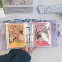 Minicarpeta de pvc con 3 agujeros para Escuela Coreana, cuadernos recargables de hojas sueltas, papelería con páginas interiores de fotos de 1/2/3 pulgadas, nuevo diseño