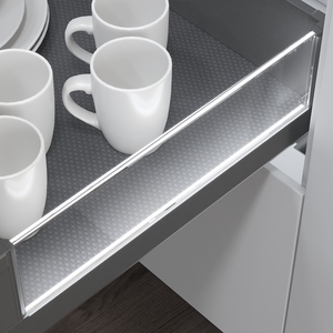 Cesta de Almacenamiento Extraíble Multifuncional de Aluminio y Vidrio, Ecológica y Resistente, con Sistema de Cierre Suave <span class=keywords><strong>para</strong></span> Gabinete - Product Image 4
