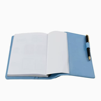 Couverture de carnet en cuir PU, couverture de journal minimaliste, couverture de bureau élégante rechargeable