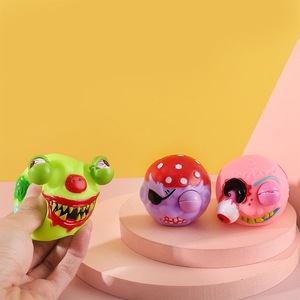 ของเล่นบีบตาโปนรูปหัวซอมบี้ผีฮาโลวีน ของเล่นบีบคลายเครียด - Product Image 1