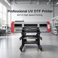 GUANG CHEN GC-800 Printer UV DTF 750mm dengan 4 Head Epson I3200 Terintegrasi Auto Filming untuk Stiker Kristal Kecepatan Tinggi 8m²/jam