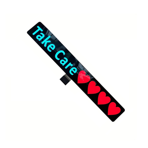 Personalizado El Car Window Led Interior Stickers Jdm Auto Deco Glow Panel Light Up Take Care Car Sticker - Product Image 1