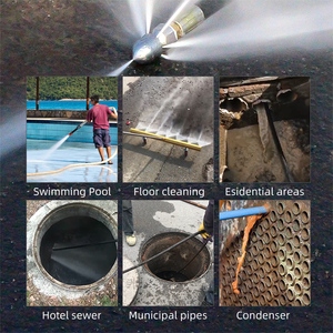 200 kg <span class=keywords><strong>de</strong></span> alta presión 15 kW máquina <span class=keywords><strong>de</strong></span> limpieza <span class=keywords><strong>de</strong></span> alcantarillado eléctrico 66 litros desobstrucción limpiador <span class=keywords><strong>de</strong></span> tuberías comercial para granja municipal nuevo - Product Image 2