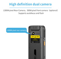 Hidon Prix d'usine 5,5'' Android 10 4 Go+64 Go 4G PDA robuste Ordinateur mobile Portable IP65 avec scanner 2D NFC Port LAN RJ45