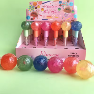 Rimocoo Huile à lèvres double embout effet lollipop, 6 couleurs, durable, brillance nacrée, <span class=keywords><strong>gloss</strong></span> à lèvres, cosmétiques de marque privée, vente en gros - Product Image 3