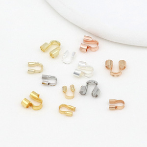 Clip de alambre en forma de U, hebilla de joyería chapada en cobre para accesorios de abalorios DIY B62 - Product Image 1
