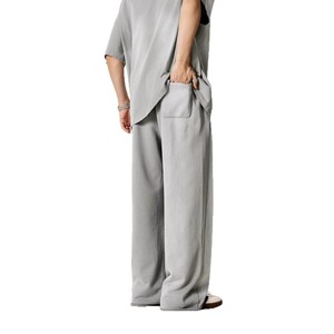 Pantalones Unisex de Algodón Estilo Machete con Diseño de Bordes Dispersos para las Cuatro Estaciones, Estilo Urbano, Chino y Americano - Product Image 5