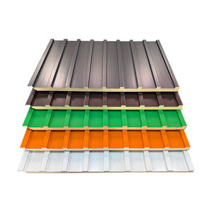 Panneau de toiture en PU sandwich de <span class=keywords><strong>45</strong></span> <span class=keywords><strong>mm</strong></span> 65 <span class=keywords><strong>mm</strong></span> d'<span class=keywords><strong>épaisseur</strong></span>, panneau de toiture extérieur en aluminium, feuille double face - Product Image 5