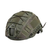 Housse de casque tactique personnalisée en usine, motif CP, maille en nylon respirante, cordon élastique, accessoire de chasse et d'entraînement