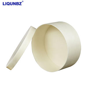 กล่องบรรจุภัณฑ์ขนมทำจากไม้ทรงกระบอกแบนออกแบบมาสำหรับปั๊มเค้กขนมหรูหราเป็นมิตรกับสิ่งแวดล้อม - Product Image 3