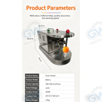 Machine à éplucher les fruits automatique en acier inoxydable, modèle de table, pour pommes, poires, mandarines, oranges, et presse-agrumes commercial
