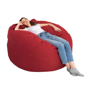 ISapromo cadeaux nouveau Design 5FT pouf housse de canapé confortable Fuax lin pouf pour enfants adulte 7ft pouf couverture - Product Image 1