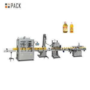 NPACK Full-Automatic Piston Servo Motor 4/6/8/10 Heads Groundnut Oil Filling Machine,Groundnut Oil Production Line