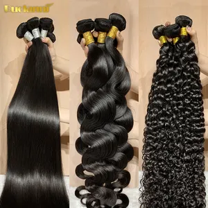 Échantillon gratuit 12A cheveux brésiliens brillant doux vison 100% extension de cheveux humains cuticule alignés brut vierge faisceaux de cheveux humains