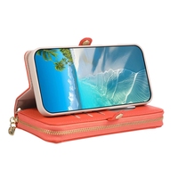 Étui en cuir à bandoulière avec pochette zippée pour Redmi Note 12/Note 13 Pro/Note 14 Pro Plus (vente en gros)