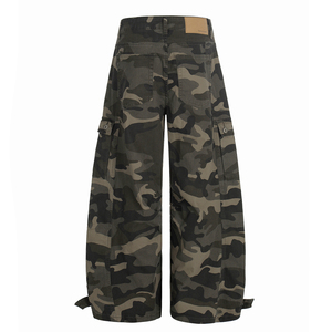 <span class=keywords><strong>Pantalon</strong></span> large à coupe droite de style vintage <span class=keywords><strong>américain</strong></span> pour hommes et femmes, <span class=keywords><strong>pantalon</strong></span> décontracté multi-poches, <span class=keywords><strong>pantalon</strong></span> de travail - Product Image 3