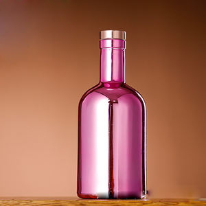 Botellas de Vino de Vidrio Galvanizadas al por Mayor, 375 ml, 500 ml, Acabado Brillante UV, Tapón de Goma, Color Personalizado, Bares, Discotecas, Carbonatadas - Product Image 3