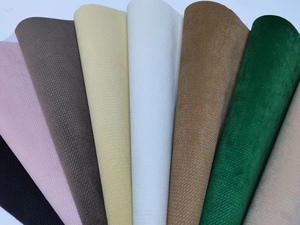 Hot Bán Siêu Mềm Nhung Polyester Spandex Đan Có Thể Được Tráng Giấy Chất Liệu Vải Cuộn <span class=keywords><strong>Velour</strong></span> Vải Cho Quần Áo - Product Image 6