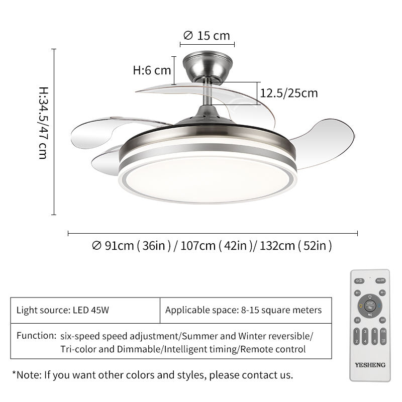 42 pulgadas, color níquel