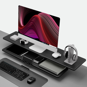 Rak <span class=keywords><strong>Monitor</strong></span> Gaming Dua Lapis Penyangga Meja Laris untuk Rumah, Kantor, Ruang Tamu, atau Ruang Belajar Sekolah - Product Image 1