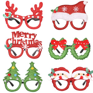 Lunettes décoratives <span class=keywords><strong>de</strong></span> Noël transfrontalières 2026, accessoires photo <span class=keywords><strong>de</strong></span> Noël pour adultes et enfants, bonnets <span class=keywords><strong>de</strong></span> bonhomme <span class=keywords><strong>de</strong></span> neige, nœuds papillon, coiffes <span class=keywords><strong>de</strong></span> dessin animé - Product Image 3