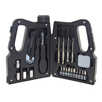 Kit d'outils à main professionnel portable de 21 pièces, pinces, tournevis, jeu de douilles pour cadeaux promotionnels personnalisés