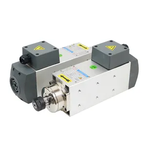 Powerful 2.2KW Air Cooling 24000rpm Spindle Motors Industrial 4 Bearing Square ER20 AC 220V CNC Spindle Motor