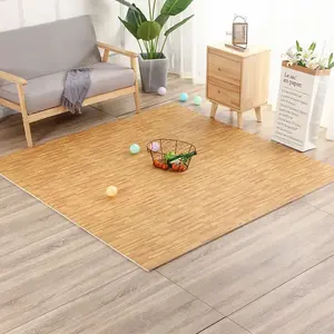 HONLOY Non-toxic Soft Wood Baby Gym Foam Mat 60x60cm Interlocking Tatami Mat Cushioning Jigsaw Wood Grain Floor Mat