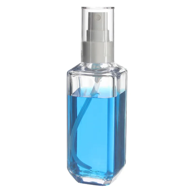 Unieke Kleine Blauwe Verpakking 30Ml 80 Ml 90Ml 100Ml Herbruikbare Spray Bulk Flessen Voor Mannen Parfum Pakket bottelen Apparatuur