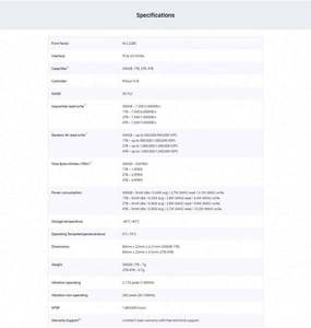 Originale per Kingston KC3000 M2 NVMe SSD 512gb 1TB SSD M.2 2280 PCIe 4.0 disco rigido 2TB interno allo stato solido per PC portatile - Product Image 2