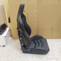 Siège baquet de course GZYLC à dossier fixe, conception monobloc pour la tuning automobile haute performance et les simulateurs