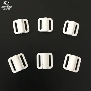 Underwear accessories High quality 12mm nylon bra clasp plastic front closure buckle