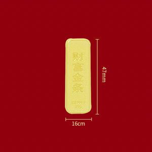 하이 퀄리티 주문 제작 1000g 골드 도금 금괴 바 인기있는 기념 금속 주조 - Product Image 5