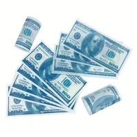 50 pièces/boîte 100-Dollar-Bill argent gaufrette gluant riz papier gâteau Toppers anniversaire mariage pâtisserie nourriture cuisson décoration