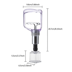 Sentrymed copo de copo de plástico, para copo de vácuo, terapia massageador, formato de coração e estrela, único, ventosas - Product Image 5