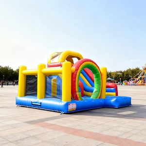 Château gonflable de haute qualité en PVC, achat en ligne, maison de rebond gonflable avec toboggan pour enfants - Product Image 1