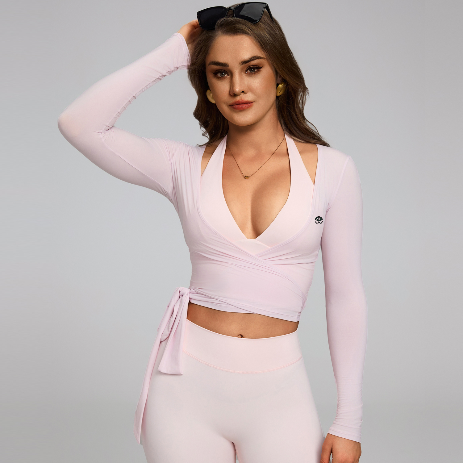 Ropa Deportiva Activewear Breathable Soft Sportswear Yoga Fitness Wear Women Sports Jacket Yoga Wear Workout Long Sleeve Top