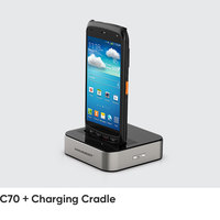 PDA Resistente C70 IP67 con Android 13.0, Escáner de Códigos QR y RFID, Lector NFC de 5.2 Pulgadas, Conexión 4G/WiFi/BT, 3+32/4+64GB, Cámara de 13MP, Disponible en Stock
