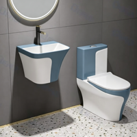 Cuvettes de toilettes en céramique pour projets de construction – Meilleures ventes – Design moderne, double chasse, monobloc, avec options de drainage S-Trap et P-Trap