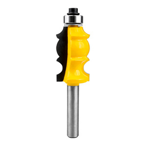 Fraise à double lame F1 pour accoudoirs, à pointe en carbure, queue de 1/4 po, pour le travail du bois et la découpe de moulures - Product Image 1