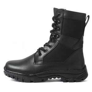 <span class=keywords><strong>Botas</strong></span> Tácticas de Senderismo de Caña Alta con Punta Redonda, Color Negro, Aptas para Uso en Exteriores en Primavera y Otoño - Product Image 5
