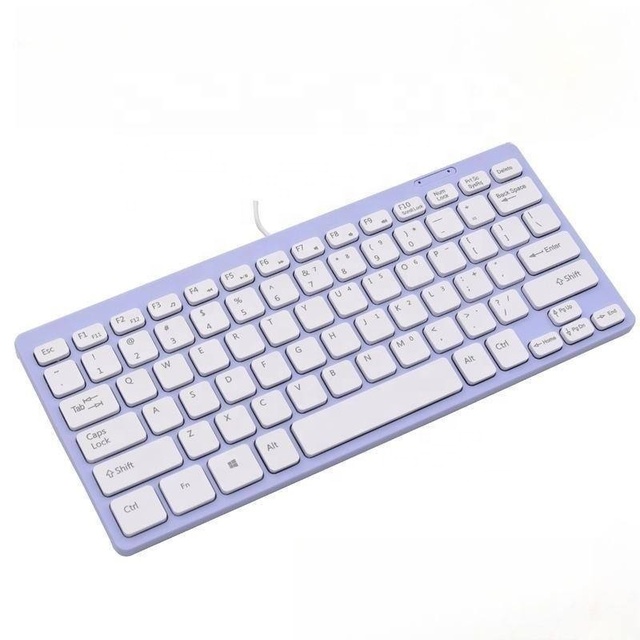 Laptop Tablet Keyboard 78-key Waterproof Backlit Wired Keyboard Ultra-thin Mute Keyboard
