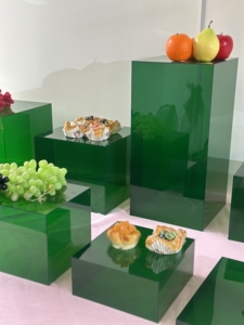 Gaojian Acrylic Cube Phục Vụ Tổ Tự Chọn Thực Phẩm Riser Giày Hiển Thị Đồ Trang Sức Đứng Cho Đảng Bán Lẻ Truy Cập Triển Lãm - Product Image 3