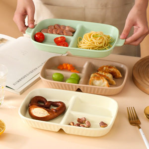 Plato de cerámica <span class=keywords><strong>con</strong></span> 3 compartimentos para <span class=keywords><strong>cena</strong></span>, - Product Image 4