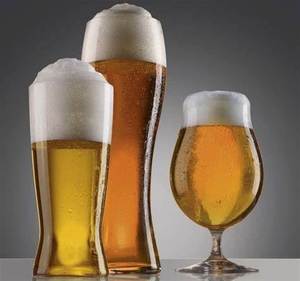 Vaso de cerveza de <span class=keywords><strong>pinta</strong></span> de vidrio soplado para reunión de bares Vaso Pilsner de gran capacidad con logotipo personalizado - Product Image 5