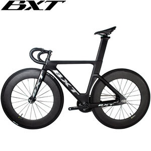 Bicicleta de Pista Personalizada de Una Velocidad BXT, Bicicleta de Carreras con Engranaje Fijo 700C, Bicicleta de Carbono con Ruedas de Carbono de 88 cm de Profundidad - Product Image 2