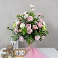 Boule de fleurs artificielle colorée en gros, centre de table floral, décoration d'allée pour mariage et vitrine